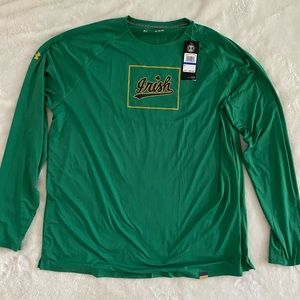 Under Armour Mens Heatgear Notre Dame long sleeve shirt